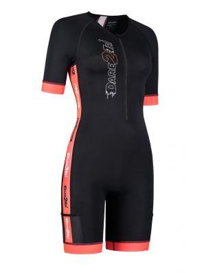Women&#039;s coldmax short sleeves tri-suit black-red