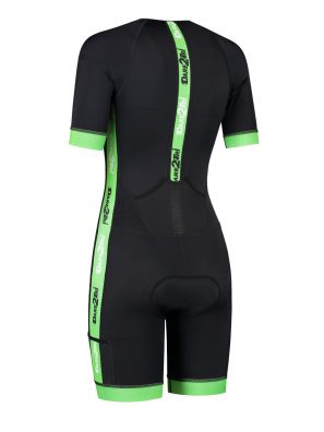 Women&#039;s coldmax short sleeves tri-suit black-green