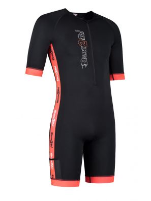 Men&#039;s coldmax short sleeved tri-suit black-red