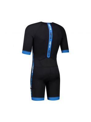 Men&#039;s coldmax short sleeved tri-suit black-blue